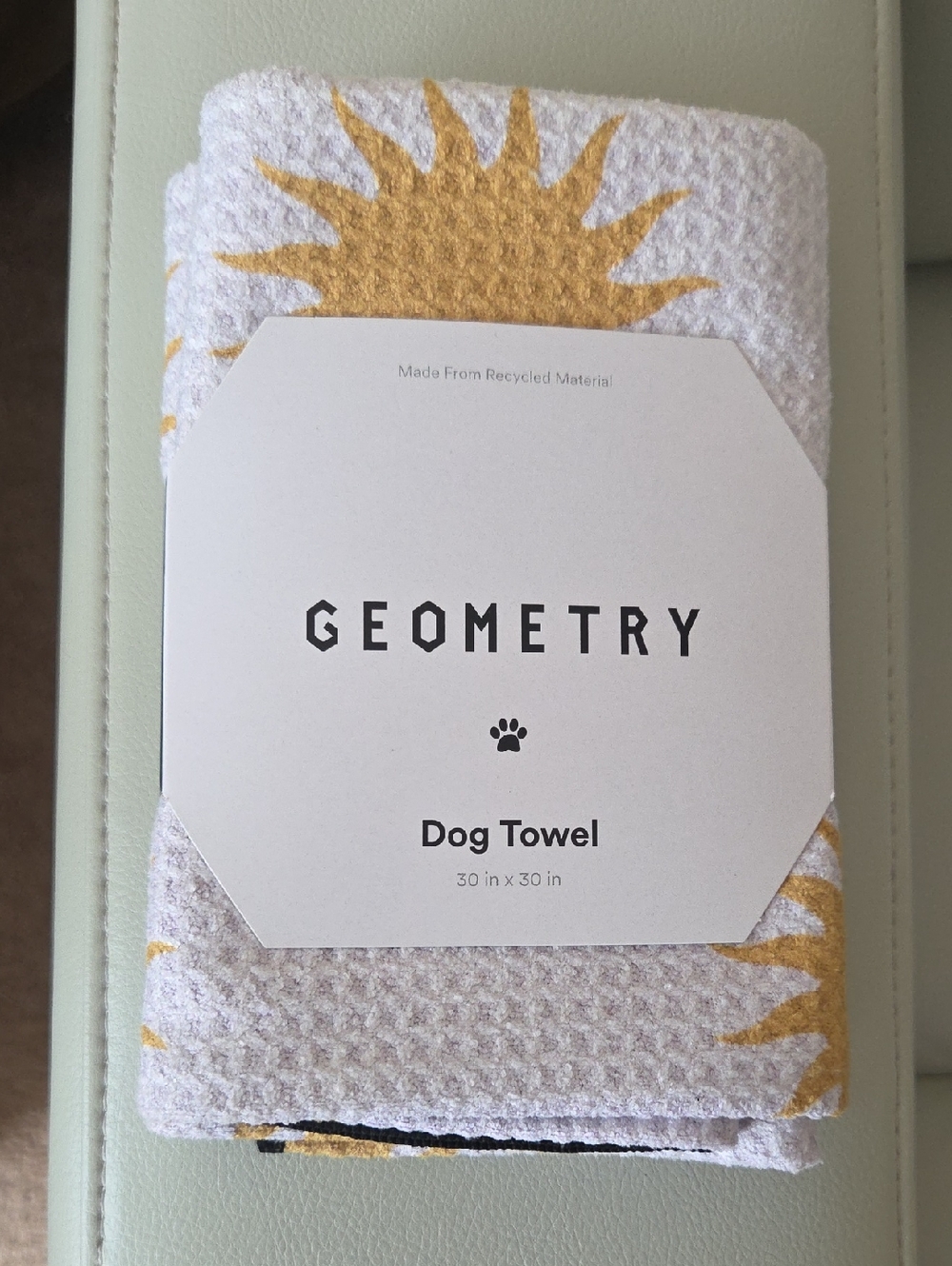 Feeling Sunny, Geometry Dog Towel